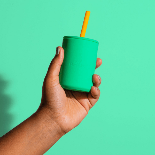 Make Your Own Sippy Cup to Help Teach Straw Drinking