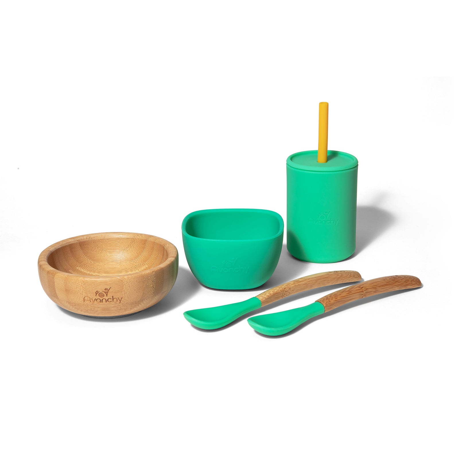 Medium Silicone Sippy Cup with Straw 8 oz - Avanchy Sustainable Baby Dishware