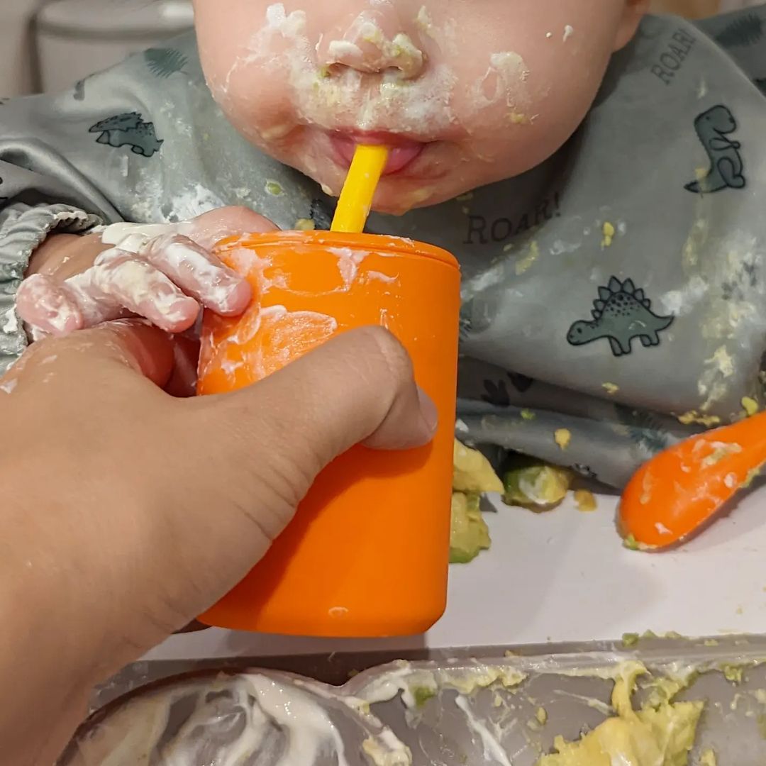 12 oz Unbreakable Silicone Toddler Cup for Baby-Led Weaning