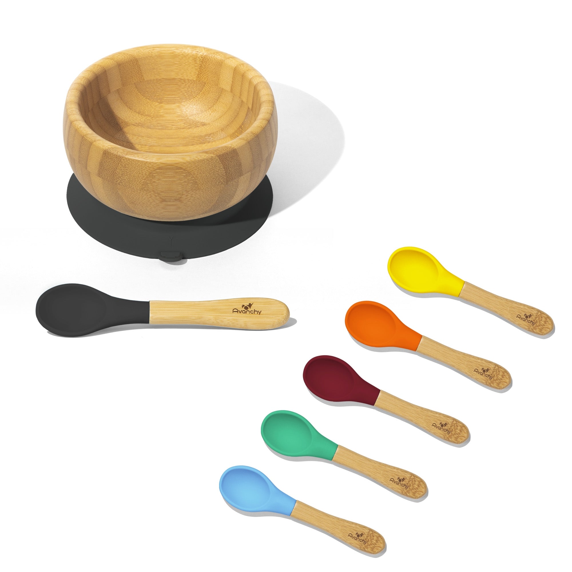 Baby Bowl + Spoon | Bamboo & Silicone