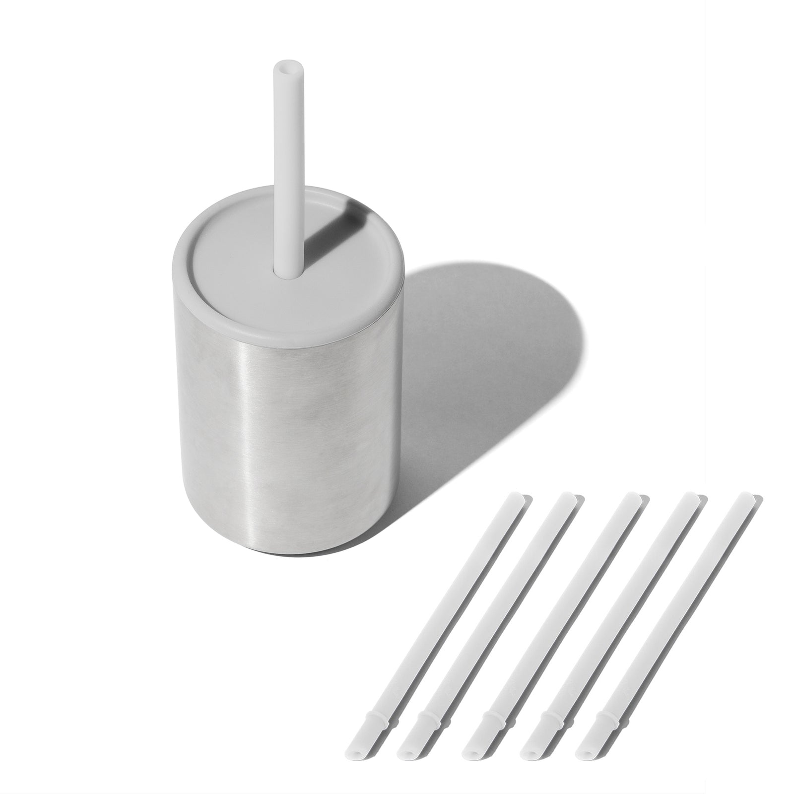 8 oz Medium Sippy Cup + Straw | Stainless Steel