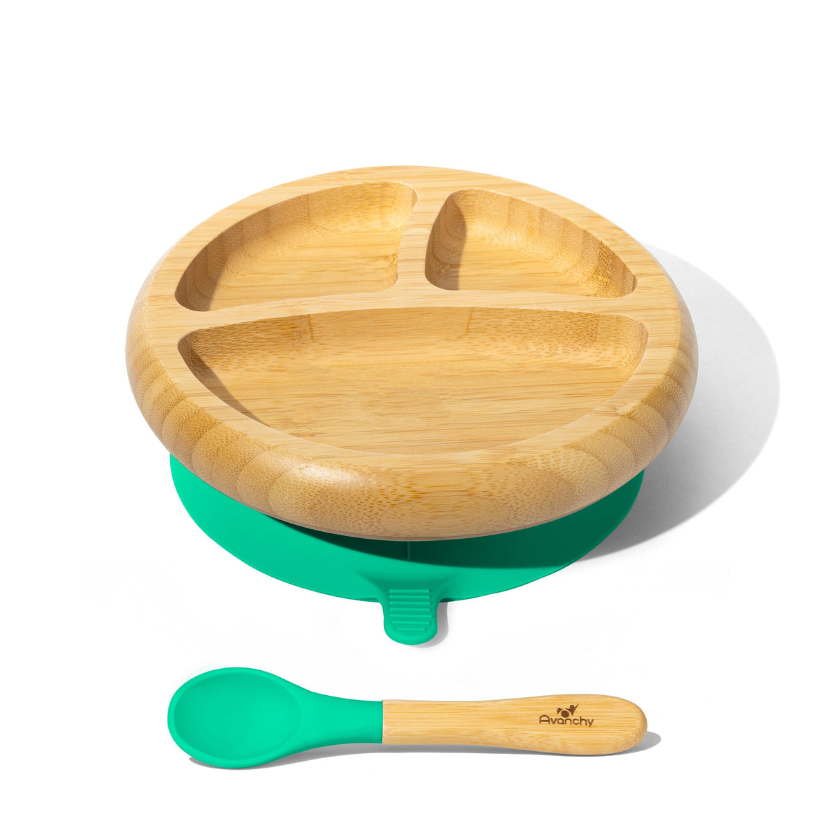 Avanchy Bamboo Suction Baby Plate & Spoon