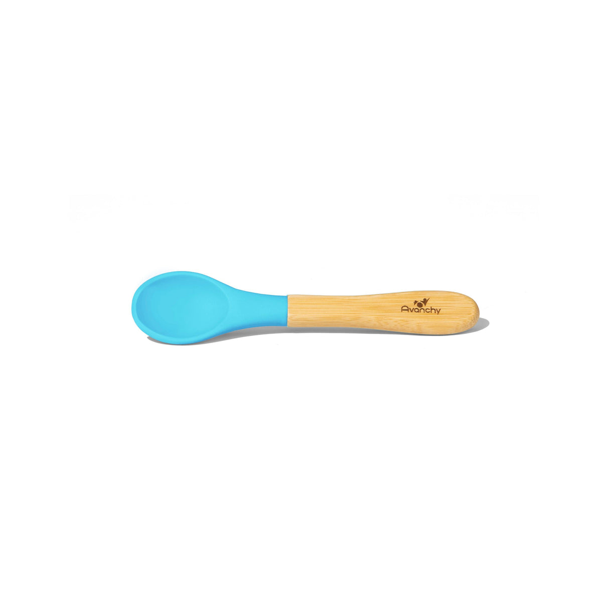 Bamboo BLW Baby Infant Self Feeding Single Spoon | Wide-Short - Avanchy Sustainable Baby Dishware