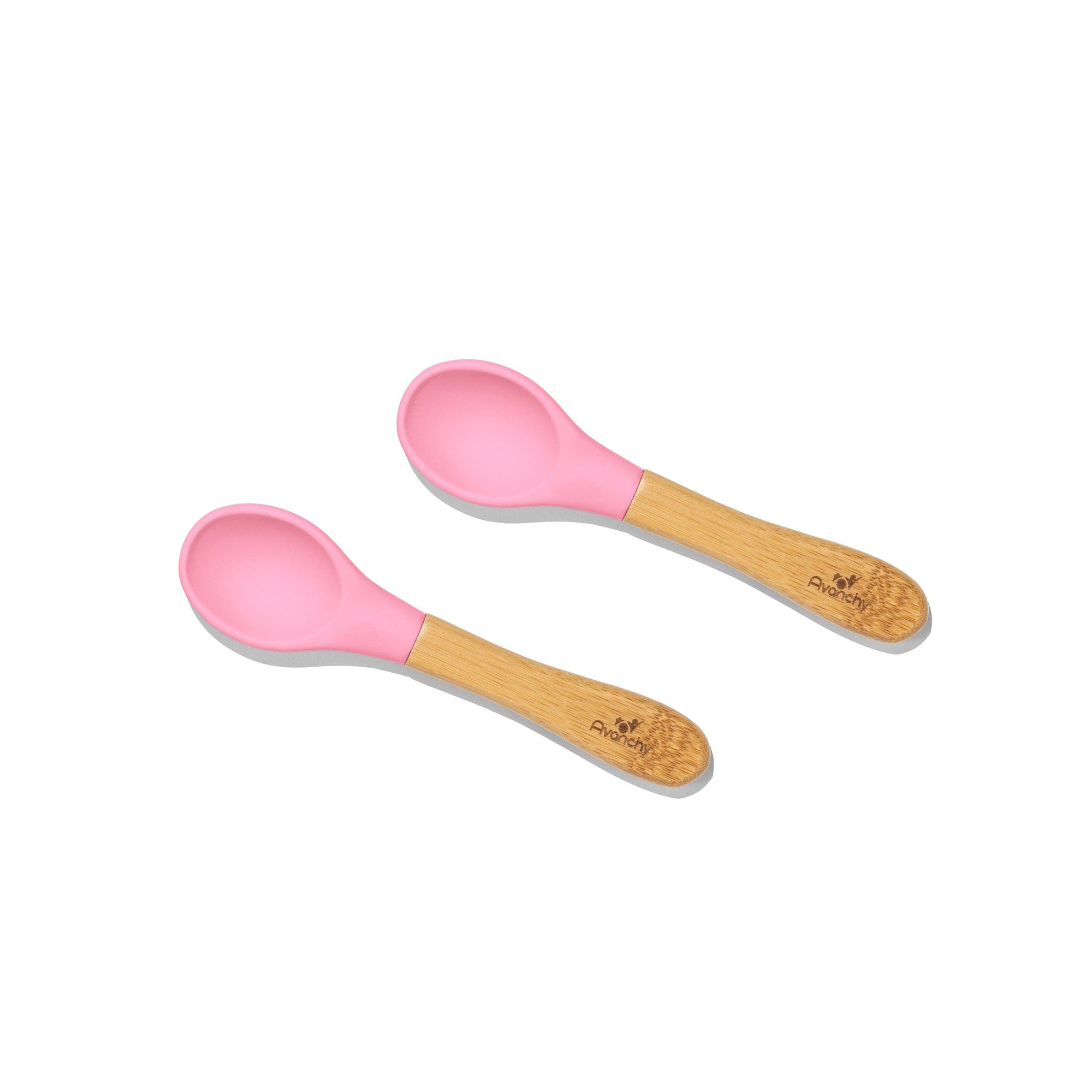 Bamboo BLW Baby Infant Self Seeding Spoons | Wide-Short - Avanchy Sustainable Baby Dishware