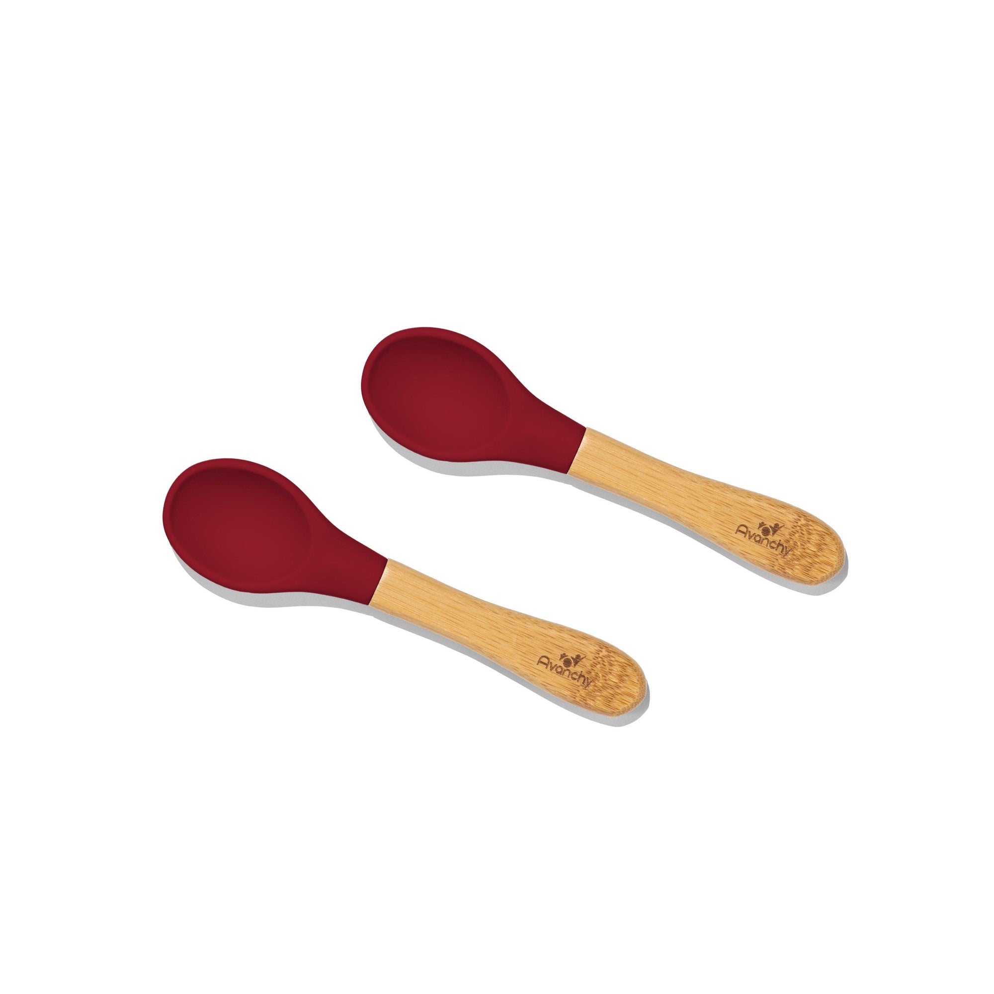 Bamboo BLW Baby Infant Self Seeding Spoons | Wide-Short - Avanchy Sustainable Baby Dishware