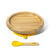 Bamboo Suction Classic Plate + Spoon - Avanchy Sustainable Baby Dishware