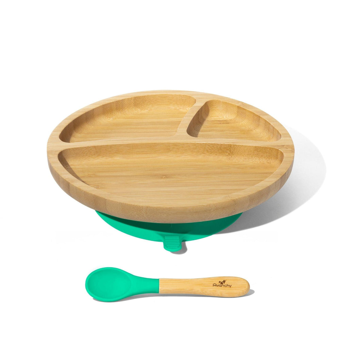 Avanchy Bamboo Suction Baby Plate & Spoon