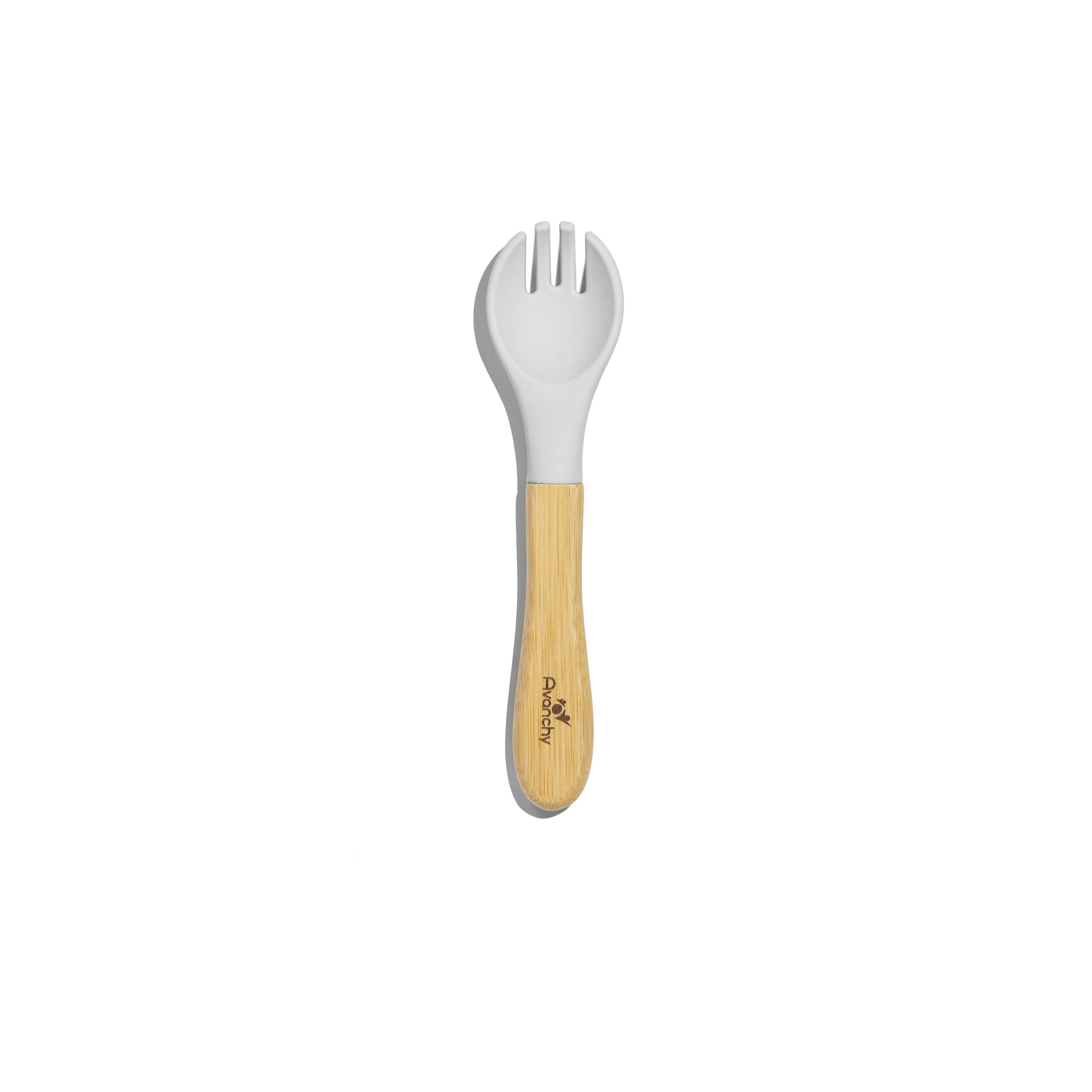 Bamboo Training Single Fork - Baby Led Weaning Forks - BLW 6 months - Avanchy Sustainable Baby Dishware