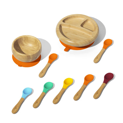 Classic Rainbow Gift Set - Avanchy Sustainable Baby Dishware