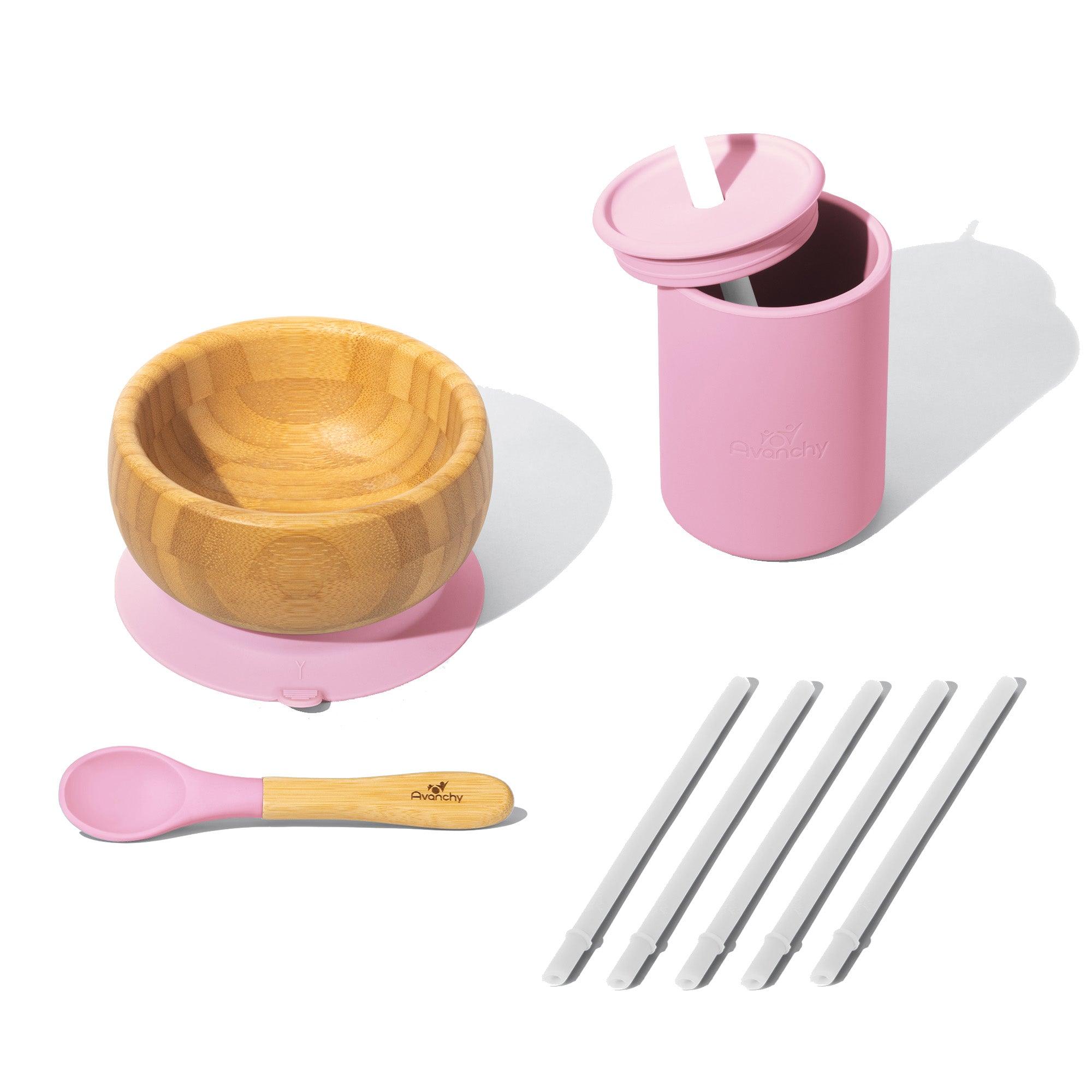 First Steps Feeding & Sipping Set - Avanchy Sustainable Baby Dishware