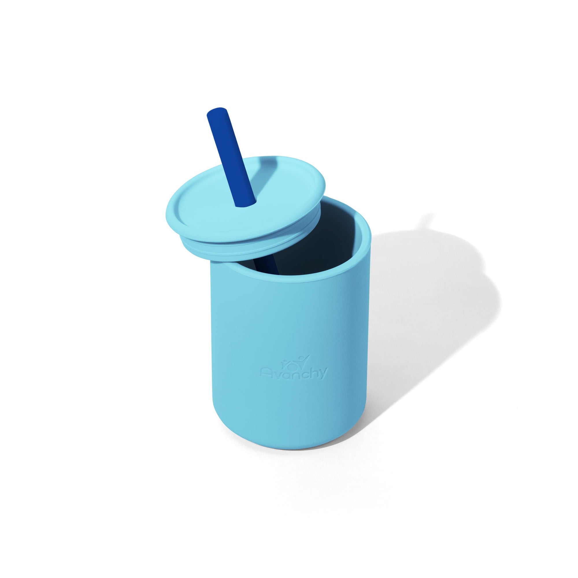 Medium Silicone Sippy Cup with Straw 8 oz - Avanchy Sustainable Baby Dishware