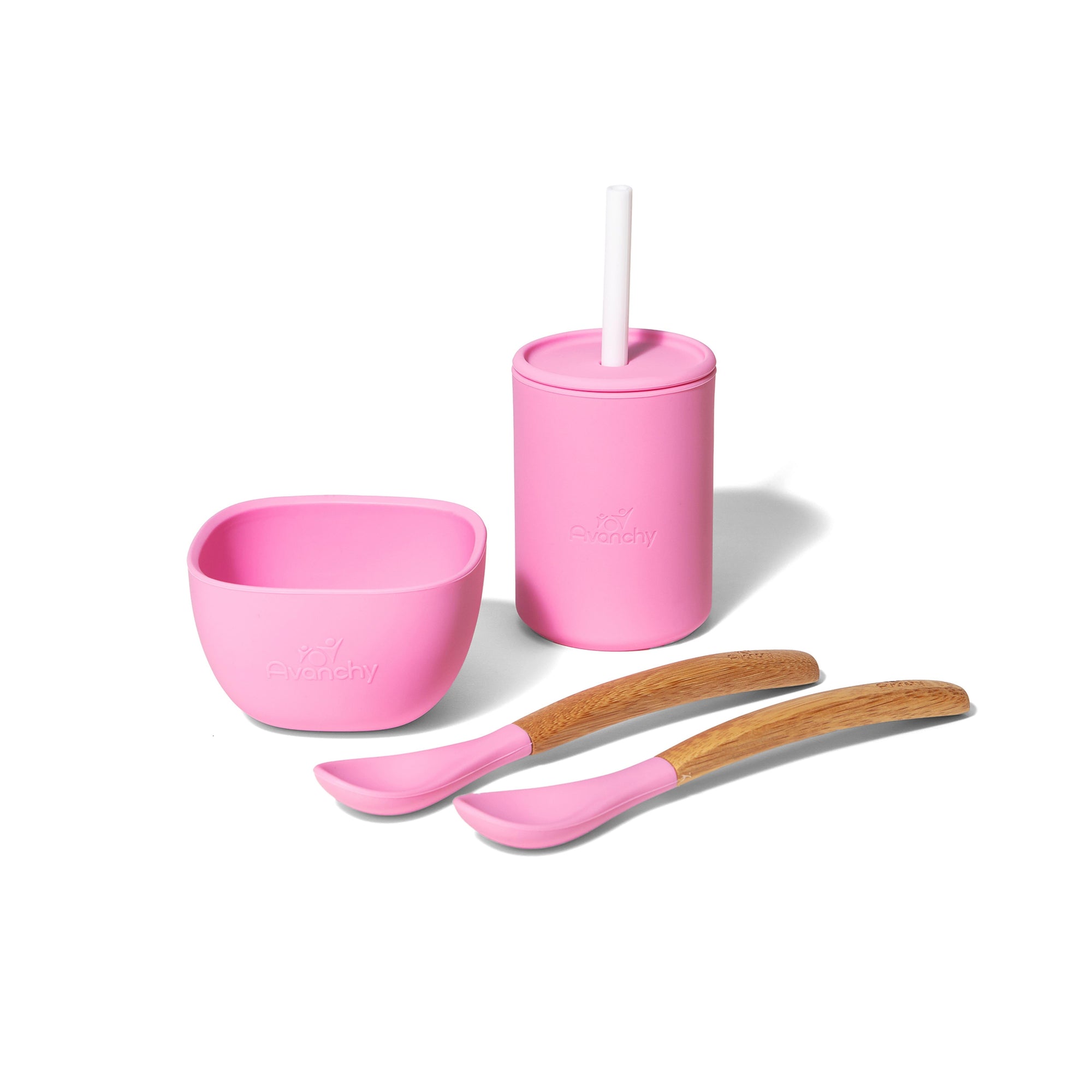 Medium Silicone Sippy Cup with Straw 8 oz - Avanchy Sustainable Baby Dishware