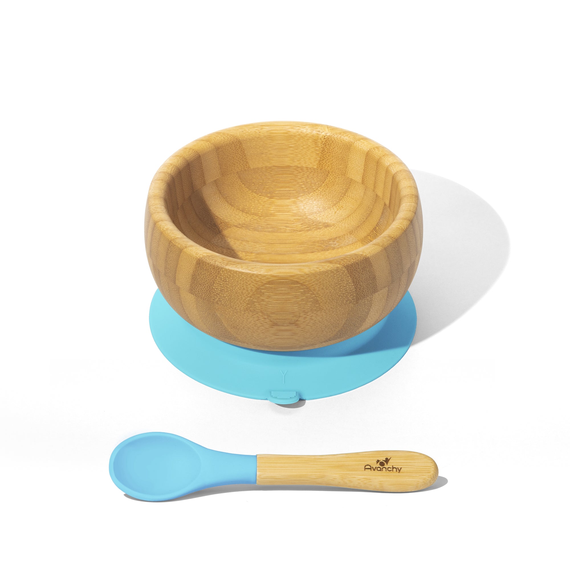 Bamboo Baby Bowls - BLW Removeable Suction Infant Feeding Bowl + Spoon Set