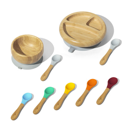 Rainbow Baby Gift Set - Avanchy Sustainable Baby Dishware