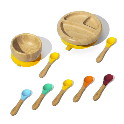 Rainbow Baby Gift Set - Avanchy Sustainable Baby Dishware