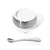 Stainless Steel Baby Bowl + Spoon - BLW Removeable Suction Infant Feeding Bowl + Lid Set - Avanchy Sustainable Baby Dishware