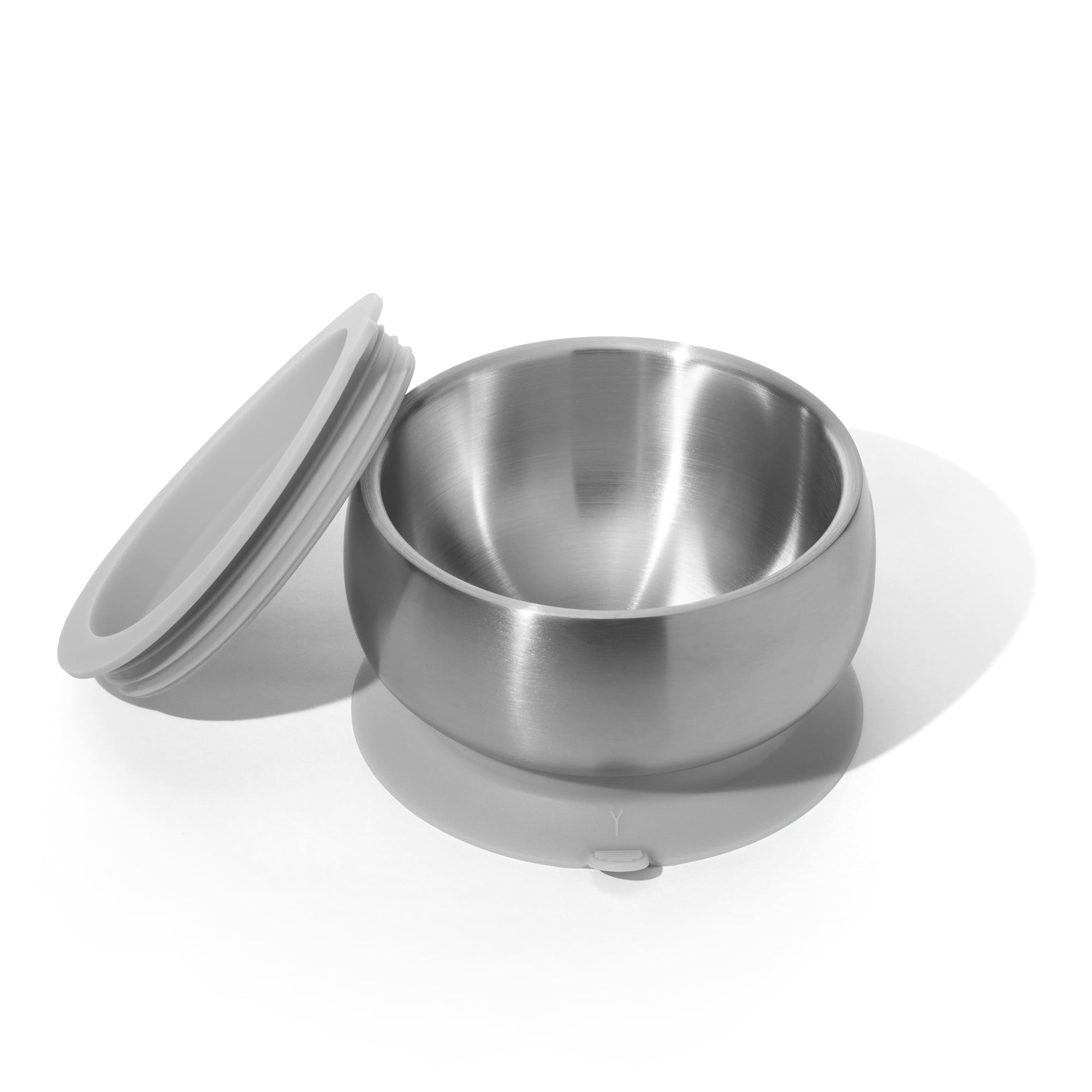 Stainless Steel Baby Bowls - BLW Removeable Suction Infant Feeding Bowl + Lid Set - Avanchy Sustainable Baby Dishware