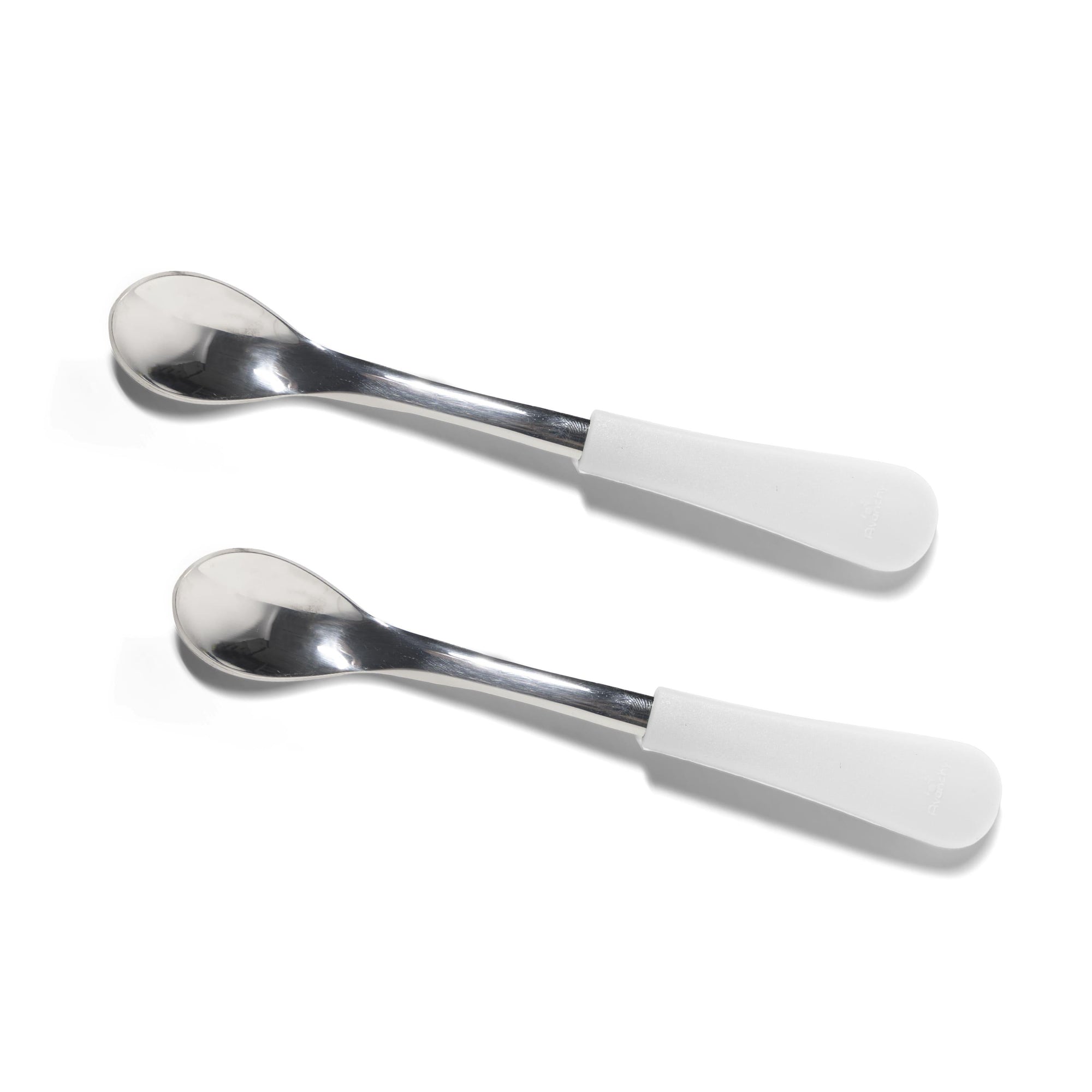 Stainless Steel Infant Spoons - BLW Baby Self Feeding Spoon | Thin - Long - Avanchy Sustainable Baby Dishware