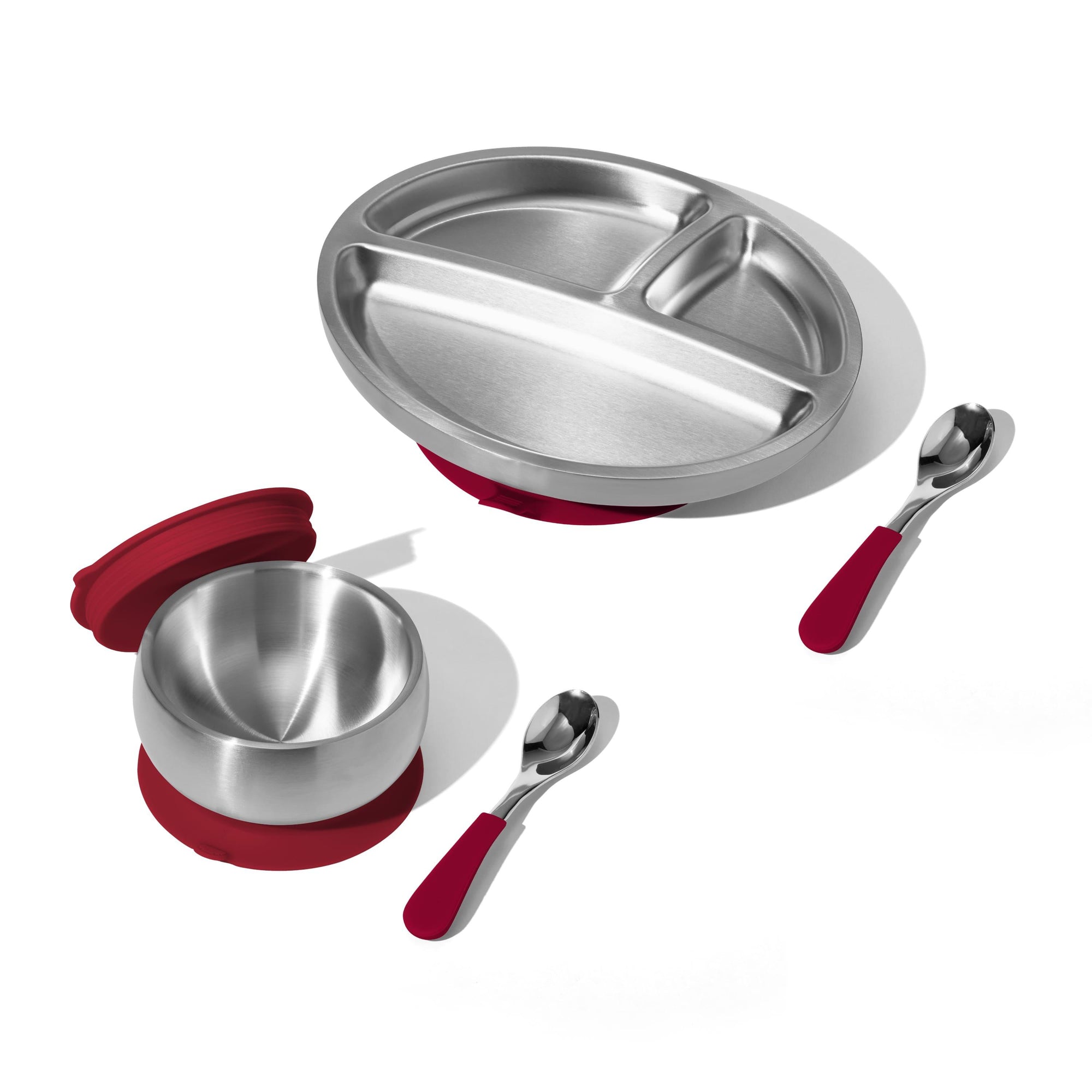 Stainless Steel Rainbow Baby Gift Set - Avanchy Sustainable Baby Dishware