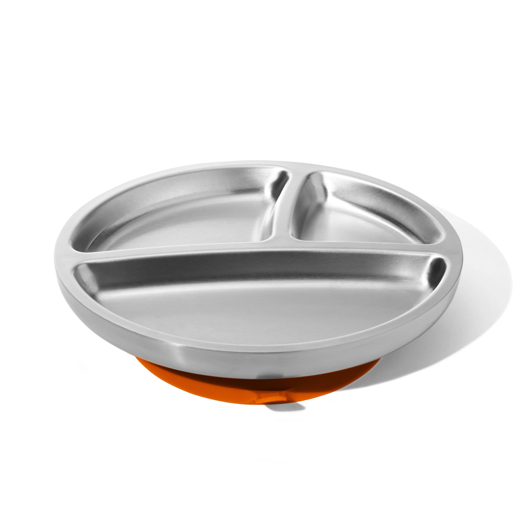 Stainless Steel Suction Toddler Plate - Avanchy Sustainable Baby Dishware