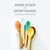 Bamboo BLW Baby Infant Self Seeding Spoons | Wide-Short - Avanchy Sustainable Baby Dishware